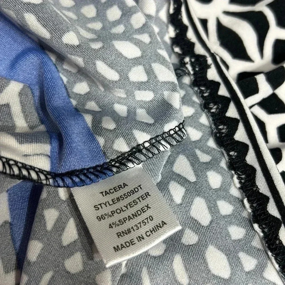 Tacera dress  ,Med ,midi , shift,
geometric ,trim , - Picture 9 of 13